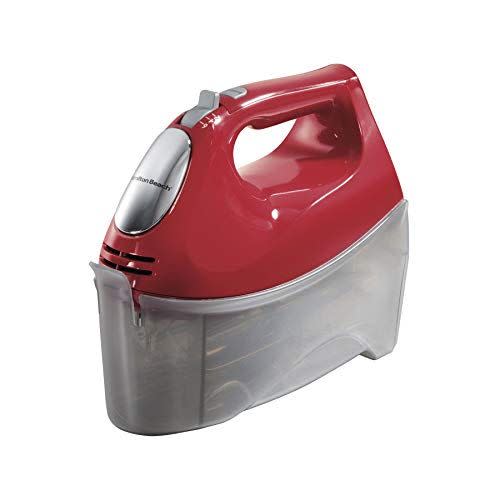 25) 6-Speed Electric Hand Mixer, Beaters and Whisk, with Snap-On Storage Case