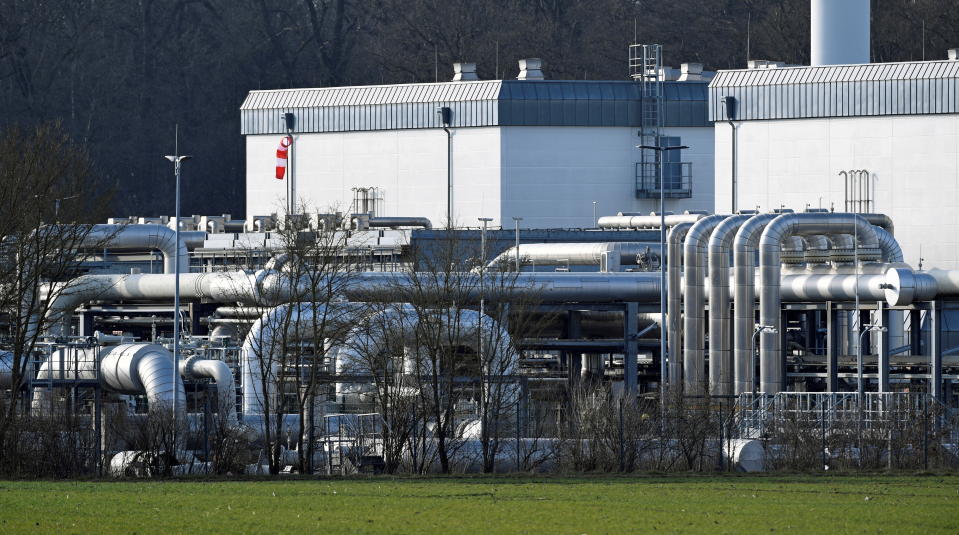The Astora natural gas depot, which is the largest natural gas storage in Western Europe, is pictured in Rehden, Germany, March 16, 2022. Astora is part of the Gazprom Germania Group. REUTERS/Fabian Bimmer