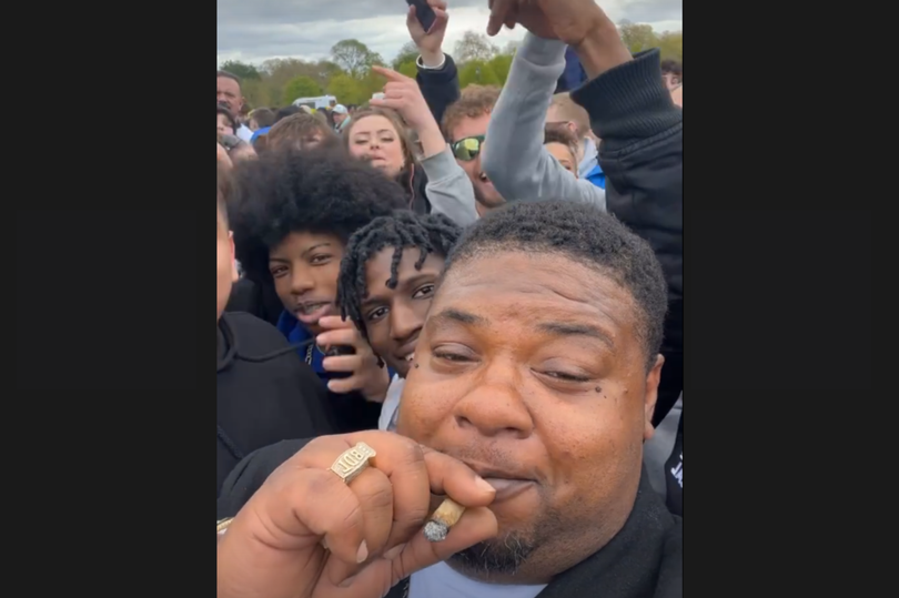 Rapper Big Narstie joined the cannabis celebration at Hyde Park today -Credit:Instagram