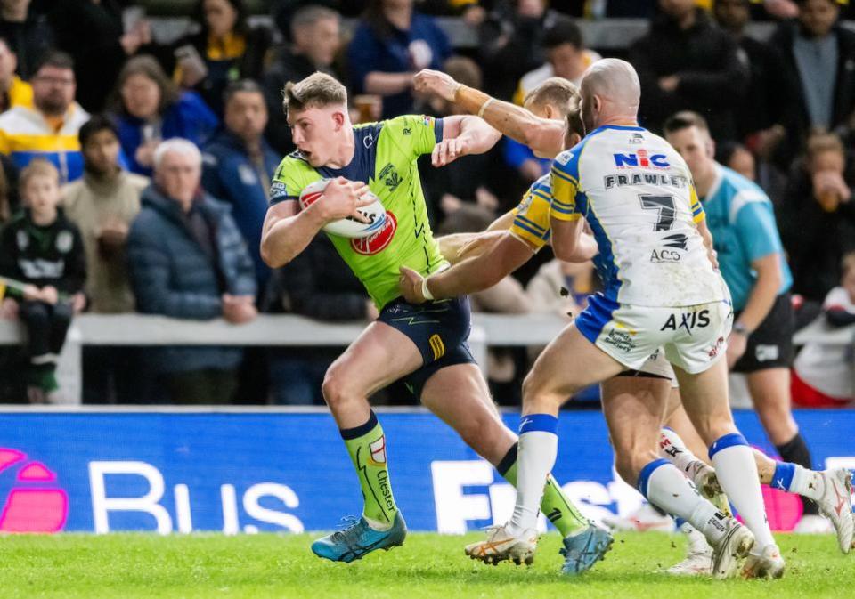 Warrington Guardian: Matty Nicholson marked his first start of the season with a try against Leeds Rhinos earlier this month