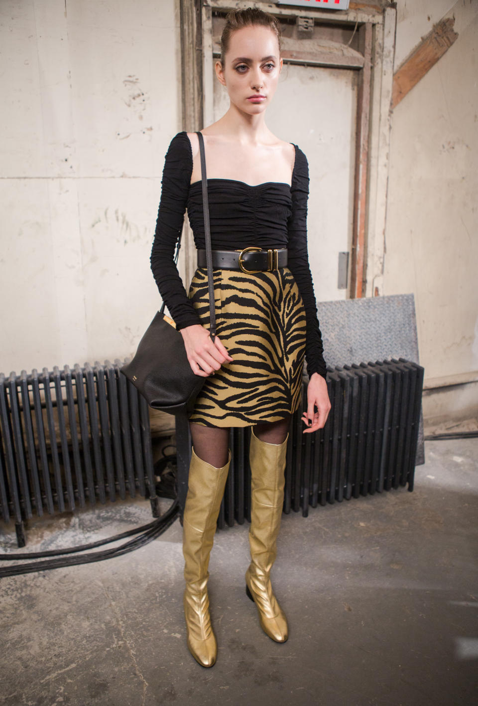 Backstage at Khaite RTW Fall 2020