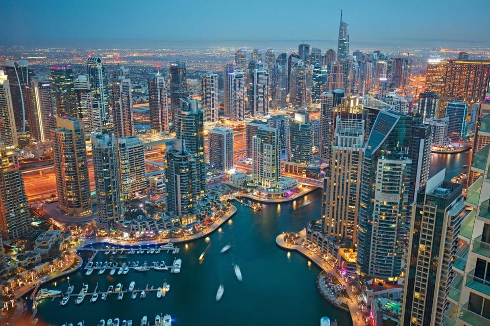 Dubai Marina is one of the city’s main entertainment districts (Getty Images)