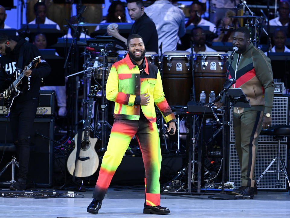 Khalid at the Hollywood Bowl Juneteenth concert - Credit: Timothy Norris