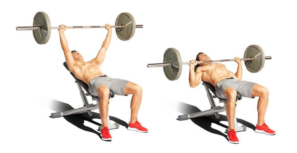 incline barbell bench press