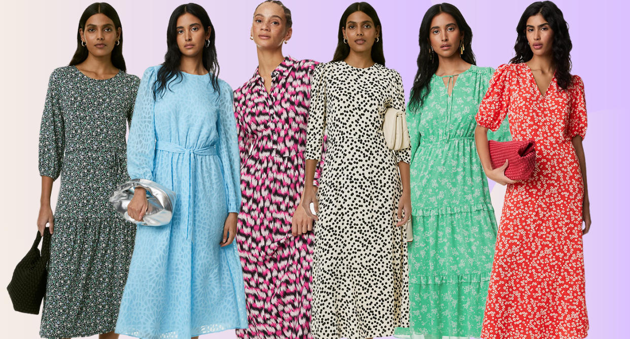 Don't miss out on these new-in dress from M&S. (Marks & Spencer / Yahoo Life UK)