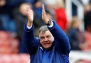 Britain Football Soccer - Stoke City v Sunderland - Barclays Premier League - The Britannia Stadium - 30/4/16 Sunderland manager Sam Allardyce celebrates at the end of the match Reuters / Darren Staples Livepic