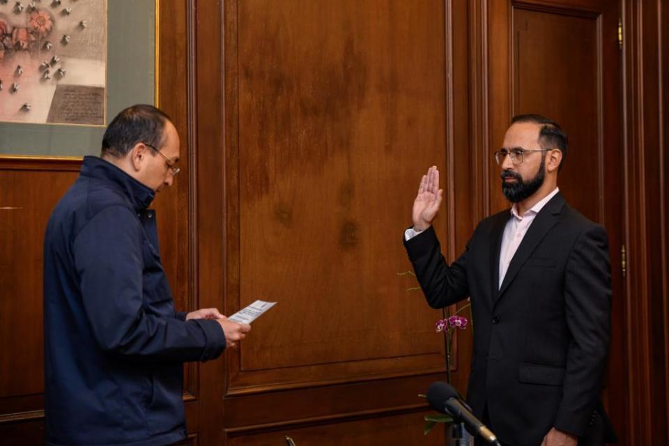 Fue Posesionado Andrés Camacho como el nuevo ministro de Minas y Energía. Foto: MinMinas.