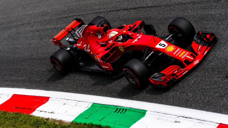 義大利GP自由練習三Vettel領先Hamilton緊追