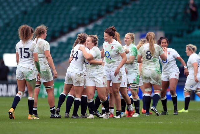 England Women celebrate their 2020 title