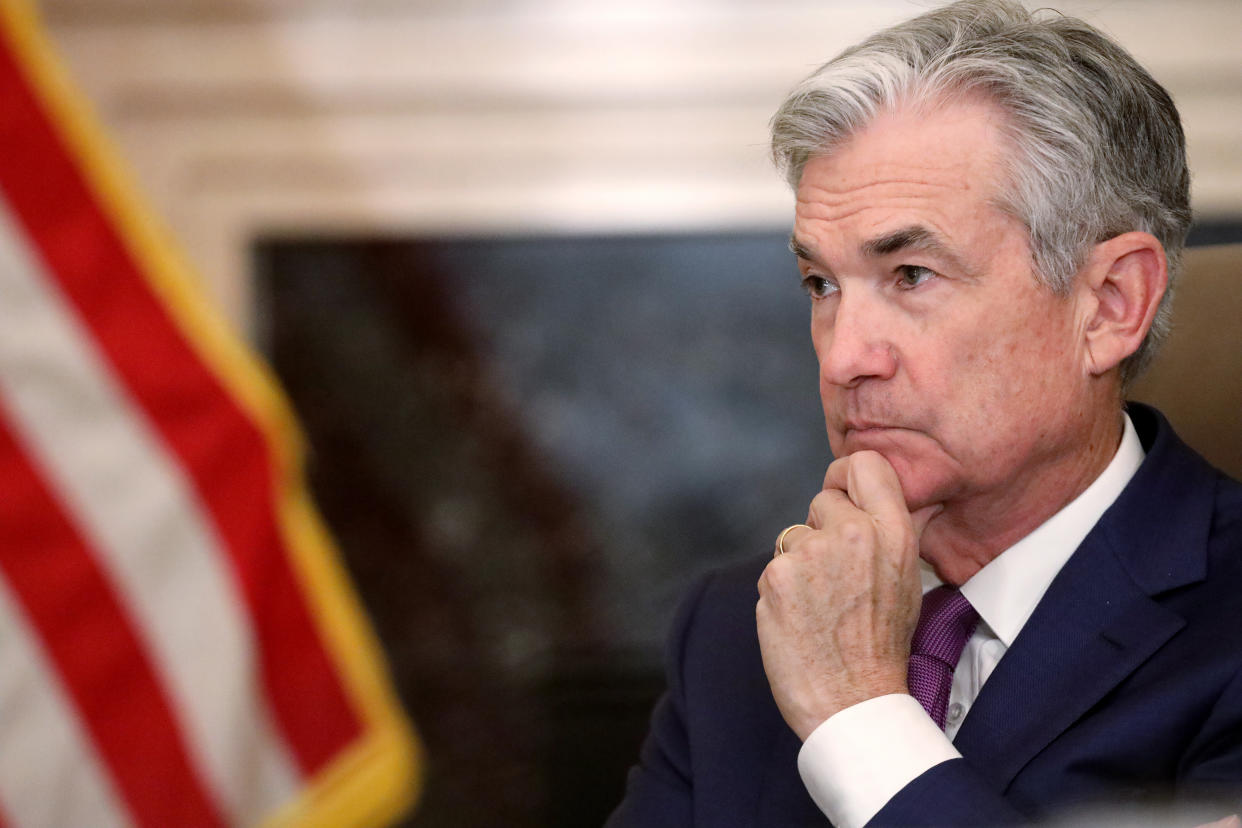 Nine progressive organizations sent a letter to Fed Chairman Jerome Powell urging him to block any company that receives rescue funding from engaging in merger activity. (Photo: Win McNamee via Getty Images)