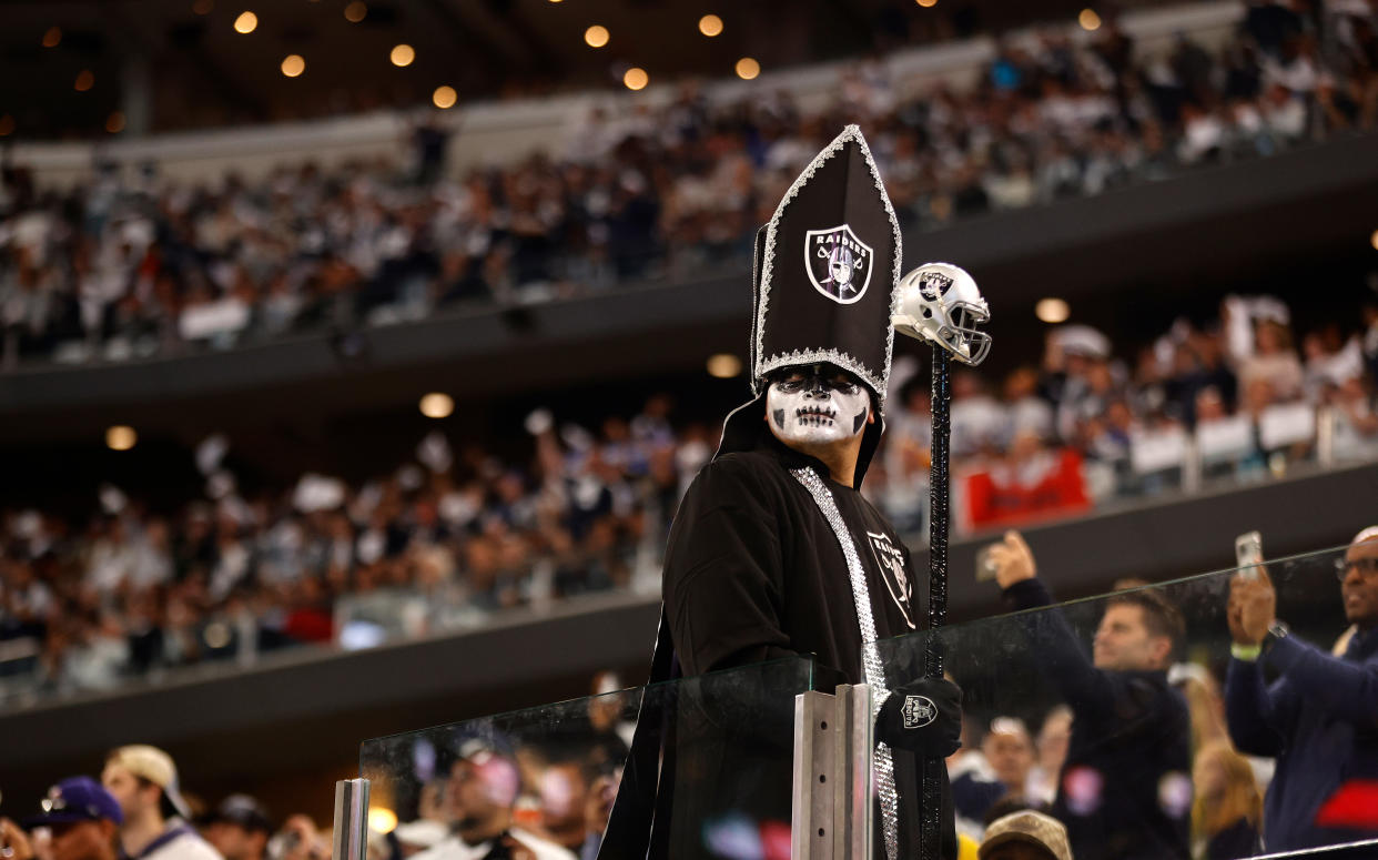 A fight during the Raiders-Cowboys game led to two ejections. (Photo by Tim Nwachukwu/Getty Images)