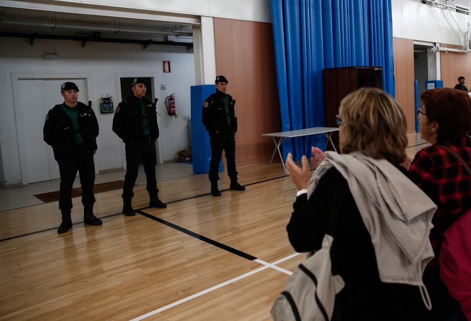 Police seized ballots and closed polling stations during the vote.