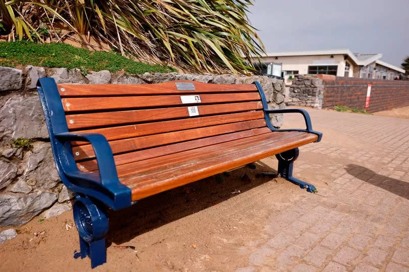 Ben Rogers' memorial bench at Swansea beach