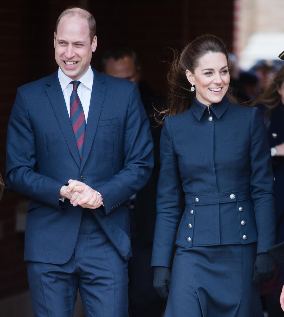 Prince William, Duke of Cambridge, Catherine, Duchess of Cambridge visit the Defence Medical Rehabilitation Centre Stanford Hall on February 11, 2020 in Loughborough, United Kingdom. 