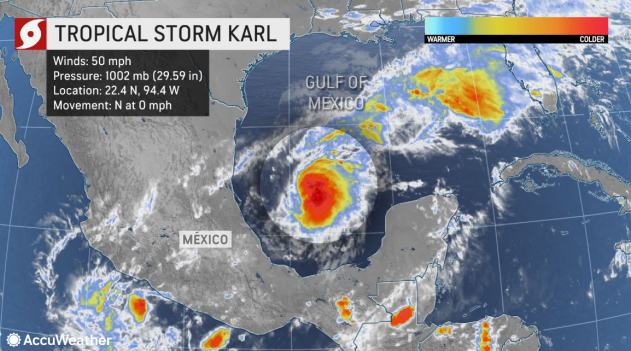 Tropical Storm Karl Develops in the Bay of Campeche - LCRA - Energy, Water,  Community