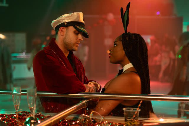 <p>Latoya Okuneye/Lionsgate</p> Joseph Ollman as Guy and Dionne Brown as Queenie