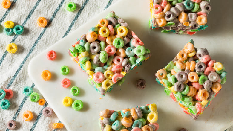 Froot Loops cereal treats