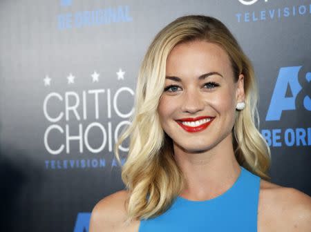 Actress Yvonne Strahovski arrives at the 5th Annual Critics' Choice Television Awards in Beverly Hills, California May 31, 2015. REUTERS/Danny Moloshok/Files