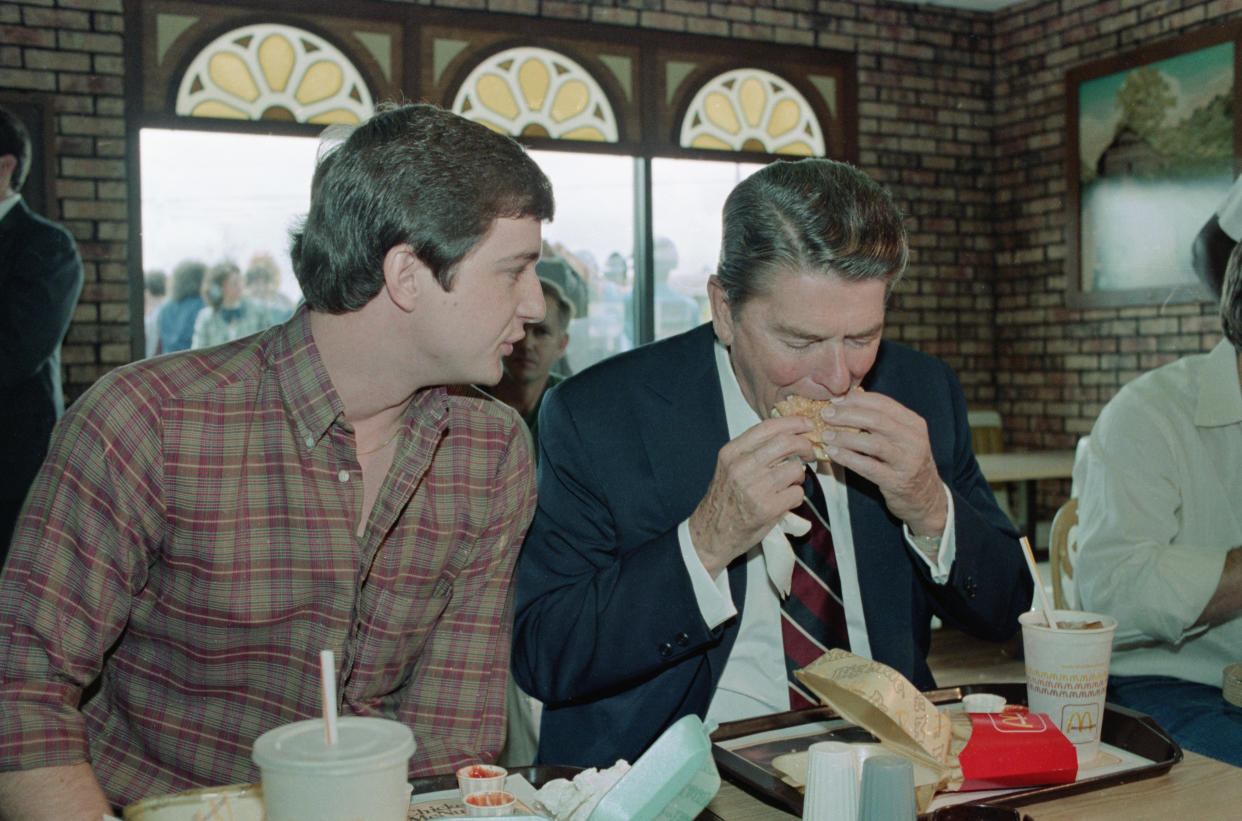 President Ronald Reagan Eats Big Mac (Bettmann Archive / Getty Images)