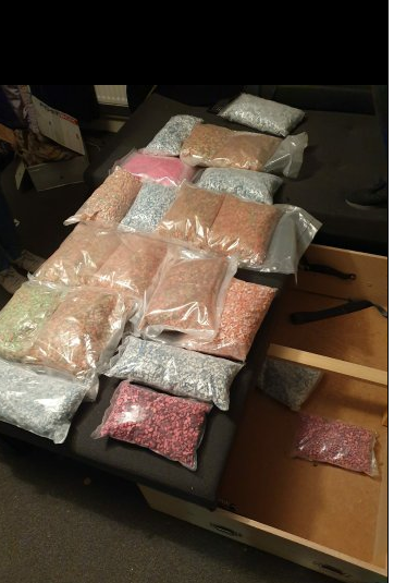 Drugs seized in Patrick Scotland's flat. (Met Police)