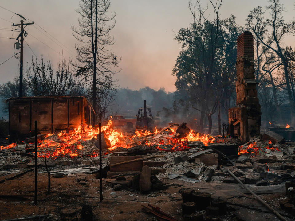 A resident's home burns during the Zogg Fire near Ono, CaliforniaAdam Gray/SWNS