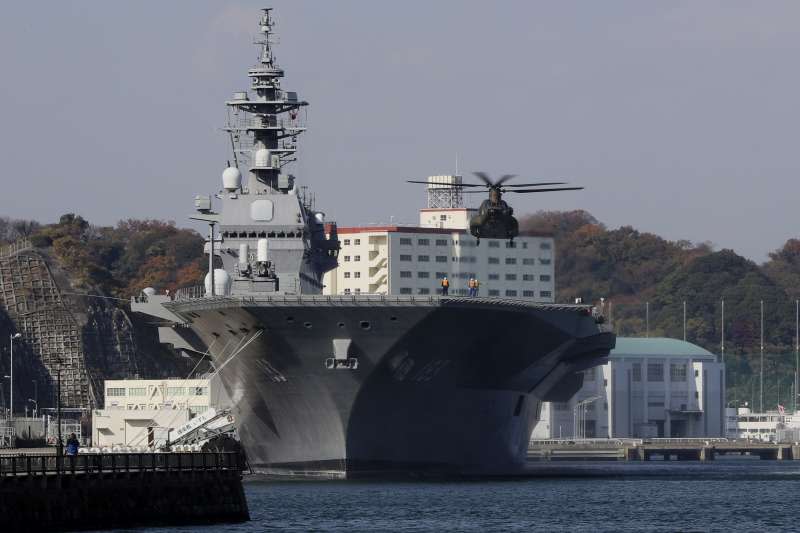 日本「出雲號」（JS Izumo）直昇機護衛艦（AP）