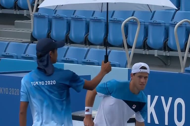 El partido de Diego Schwartzman y el Checo Machac queda momentáneamente suspendido por factores climáticos.