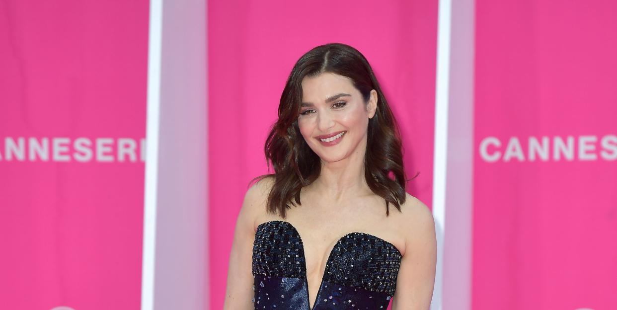 rachel weisz shimmering gown