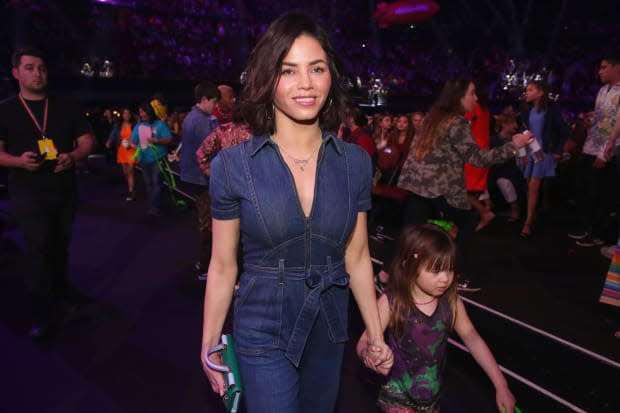 Jenna Dewan and Everly Tatum onstage at Nickelodeon's 2018 Kids' Choice Awards at The Forum on March 24, 2018, in Inglewood, California<p><a href="https://www.gettyimages.com/detail/937525616" rel="nofollow noopener" target="_blank" data-ylk="slk:Chris Polk/KCA2018/Getty Images;elm:context_link;itc:0;sec:content-canvas" class="link ">Chris Polk/KCA2018/Getty Images</a></p>