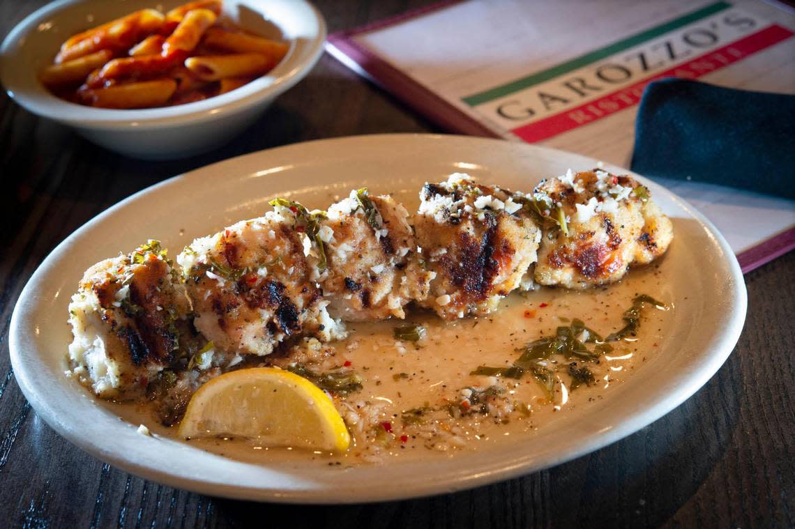 Chicken spiedini Garozzo debuted at Garozzo’s original Columbus Park restaurant in 1989.