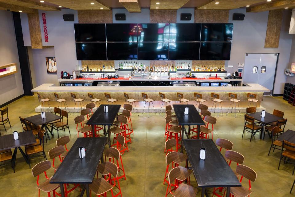 South Carolina's 810 Billiards & Bowling plans to bring its first Florida location to Estero next year. Here's a look at the main bar in the chain's Conway, South Carolina location.