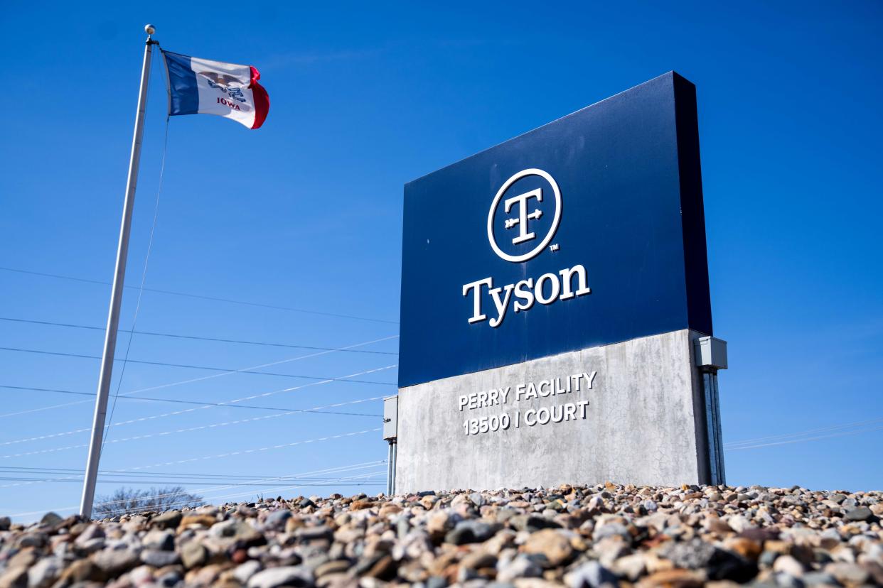 Tyson Foods announced that it will be closing its Perry pork packaging plant Monday, March 11, 2024.