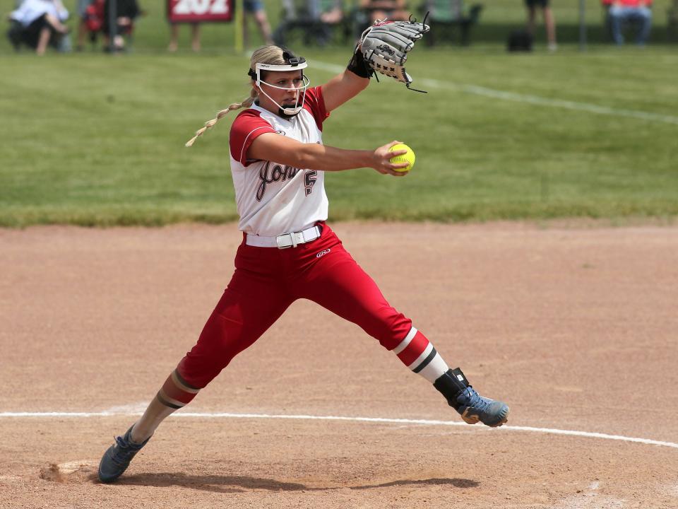 Johnstown's Macy Walters struck out nine and walked two in a regional final win over Tinora on Saturday.