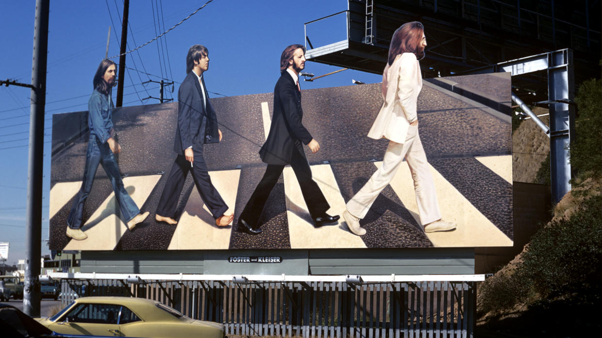  Beatles Abbey Road Billboard on Sunset Strip. 