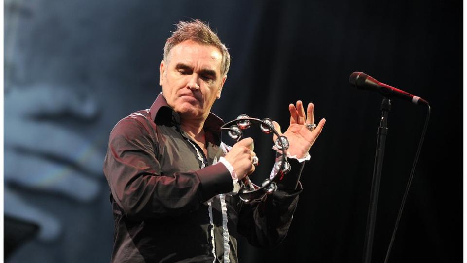 Morrissey performing at Glastonbury