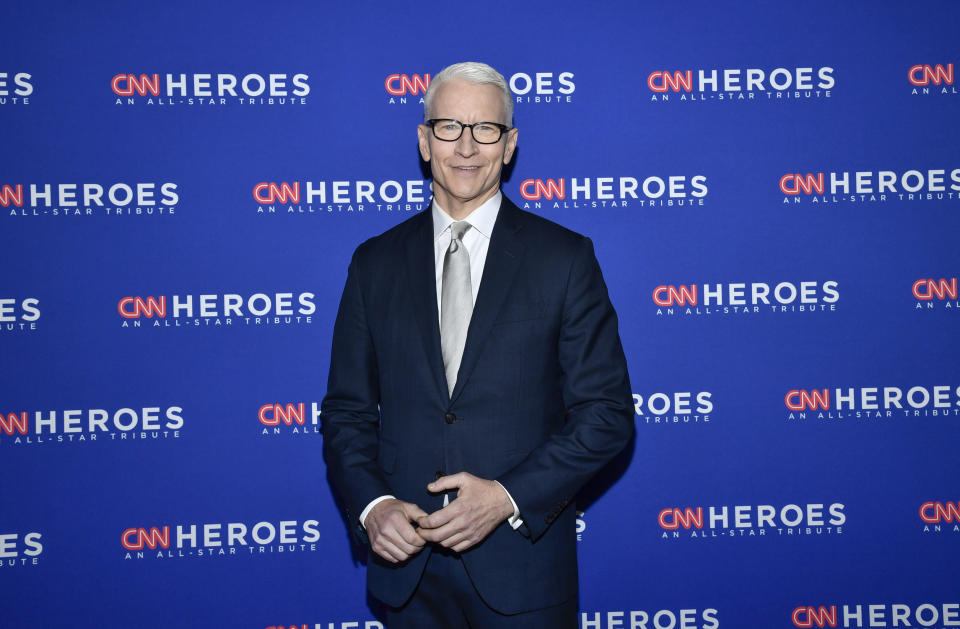 FILE - Anderson Cooper attends the 16th annual CNN Heroes All-Star Tribute at the American Museum of Natural History on Sunday, Dec. 11, 2022, in New York. On Friday, June 9, 2023, The Associated Press reported on stories circulating online incorrectly claiming Pfizer was caught “funneling” $12 million to Cooper to promote COVID-19 vaccines. (Photo by Evan Agostini/Invision/AP, File)