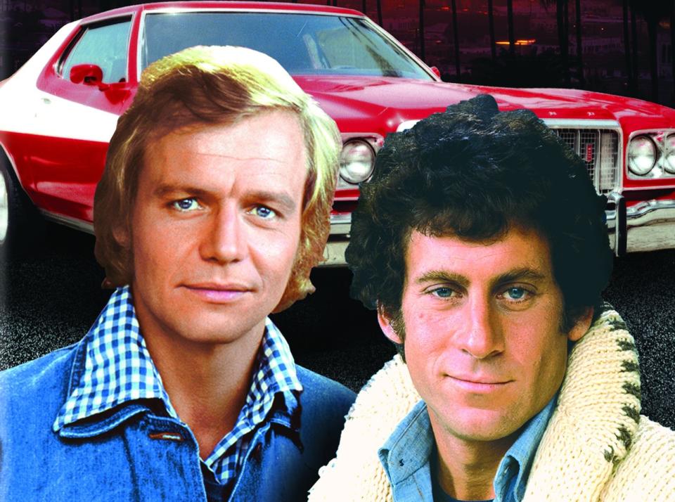 Locker, lässig und immer bereit für einen kleinen Firt: Paul Michael Glaser (rechts) und David Soul wurden mit "Starsky und Hutch" zwischen 1975 und 1979 Kult. Auch, weil sie diesen superschicken Gran Torino fuhren. (Bild: Sony Pictures Home Entertainment)