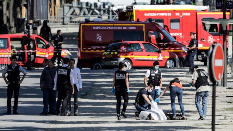 France has faced a string of jihadist attacks, a threat underlined when a man rammed a car laden with guns and gas canisters into a police van on Paris' Champs-Elysees avenue