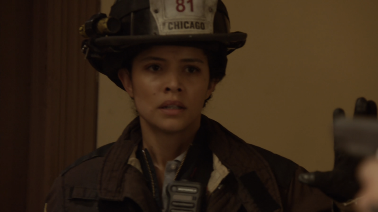  Miranda Rae Mayo as Stella Kidd in Chicago Fire Season 11. 