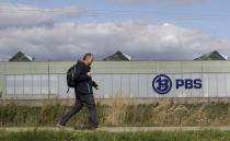 Exterior view of the PBS factory in Velka Bites, Czech Republic, Thursday, Sept. 19, 2019. Small engines built by Czech firm PBS Aerospace are believed to have been used in an attack last weekend that targeted the heart of Saudi Arabia's oil industry. (AP Photo/Petr David Josek)