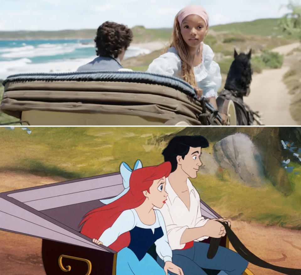 Screenshot from both "The Little Mermaid" films