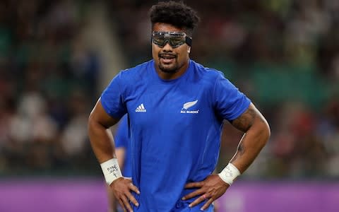 Ardie Savea of New Zealand warms up prior to the Rugby World Cup 2019 - Credit: Hannah Peters/Getty Images