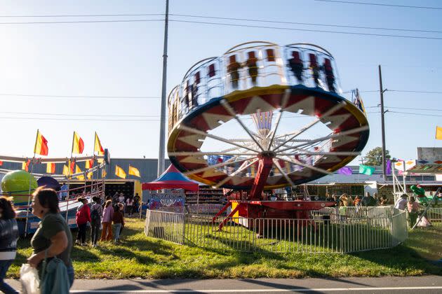 Rides in full swing at the carnival. (Photo: Damon Dahlen/HuffPost)