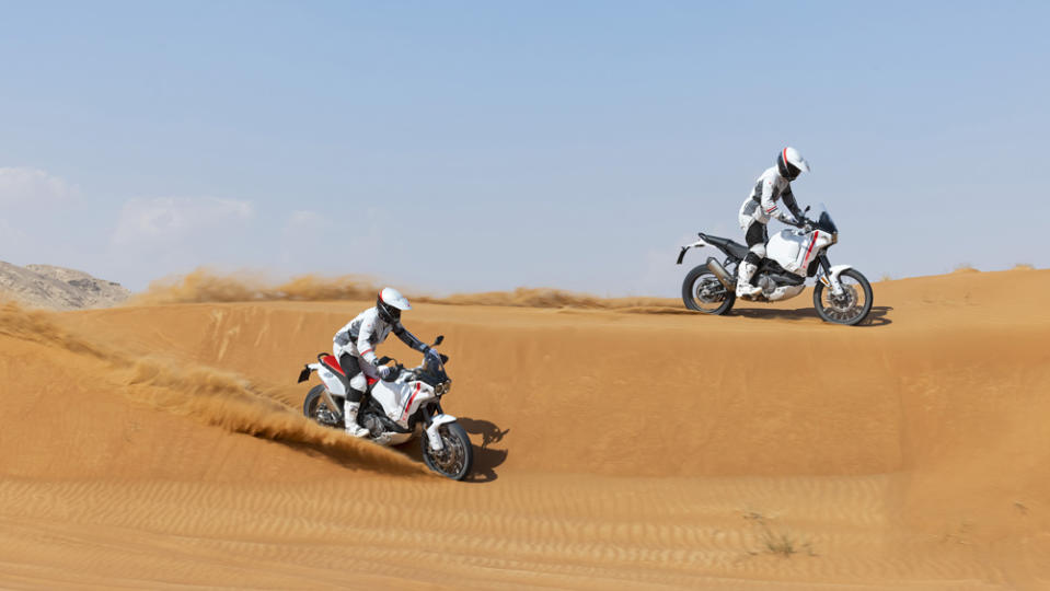 The DesertX’s aesthetic channels that of the Paris-Dakar racers of the 1980s. - Credit: Photo: Courtesy of Ducati Motor Holding S.p.A.