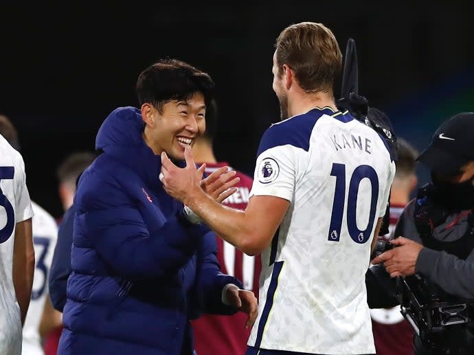 Tottenham forwards Son Heung min and Harry Kane (Getty Images)