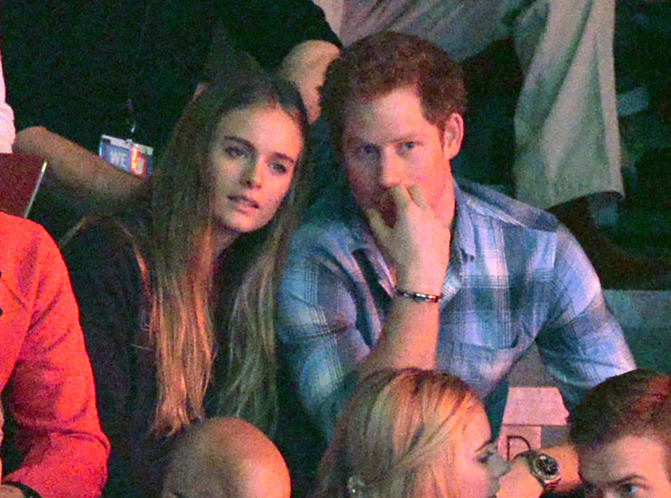 HRH Prince Harry and Cressida Bonas at WE Day, Wembley Arena, London.