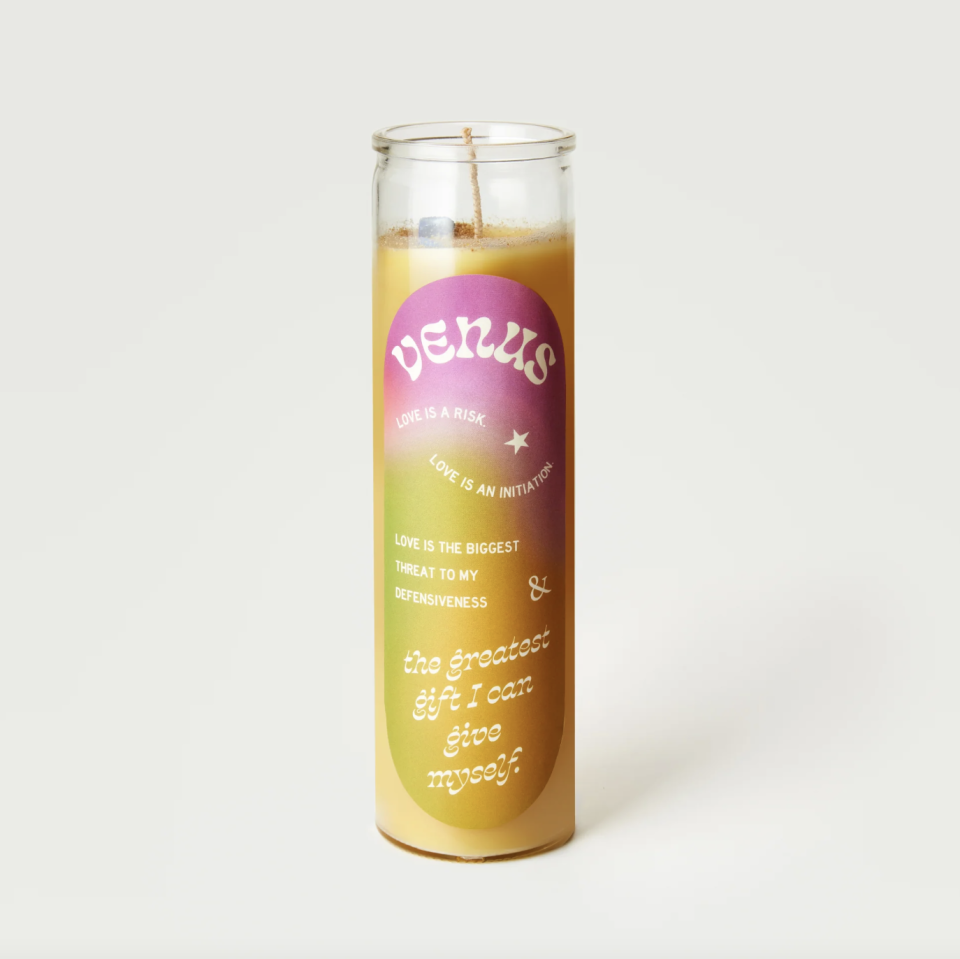 <p><a href="https://chani.com/products/planetary-candles?variant=39896333156414" rel="nofollow noopener" target="_blank" data-ylk="slk:Shop Now;elm:context_link;itc:0;sec:content-canvas" class="link ">Shop Now</a></p><p>Venus Planetary Candle</p><p>chani.com</p><p>$49.49</p>