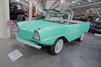 <p>The only amphibious car that has come close to being a commercial success is the Amphicar 770, almost 4000 of which were built between 1960 and 1965. Powered by a Triumph Herald 1200 engine, it was called the 770 because it could do 7mph on the water and 70mph on land. The Amphicar was built by a company owned by the Quandt family, famous today for the controlling stake in <strong>BMW</strong>.</p>
