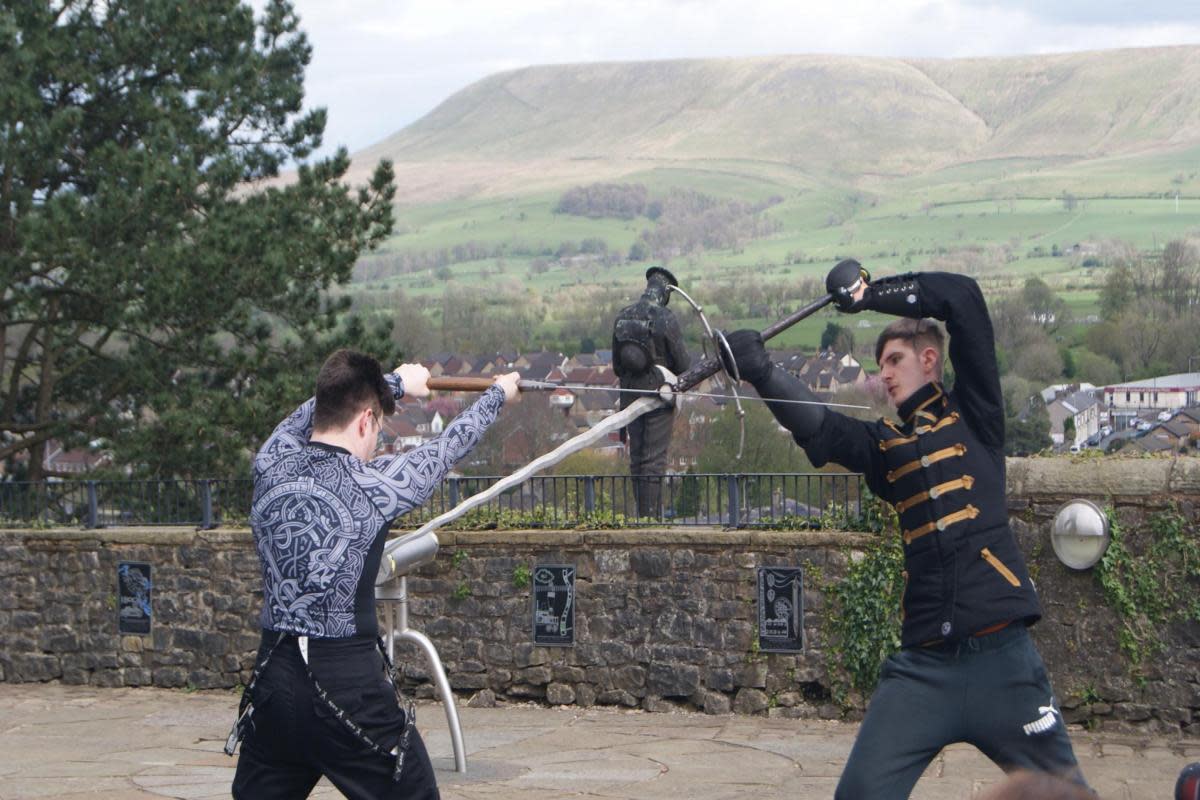 Clitheroe Castle held a free weekend of swordfighting events to mark St George's Day <i>(Image: Lancashire County Council)</i>