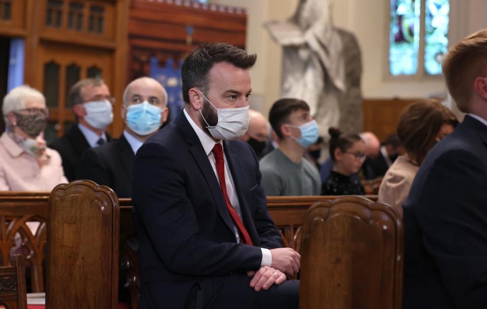 Leader of the SDLP, Colum Eastwood, attended the service (Liam McBurney/PA) (PA Wire)